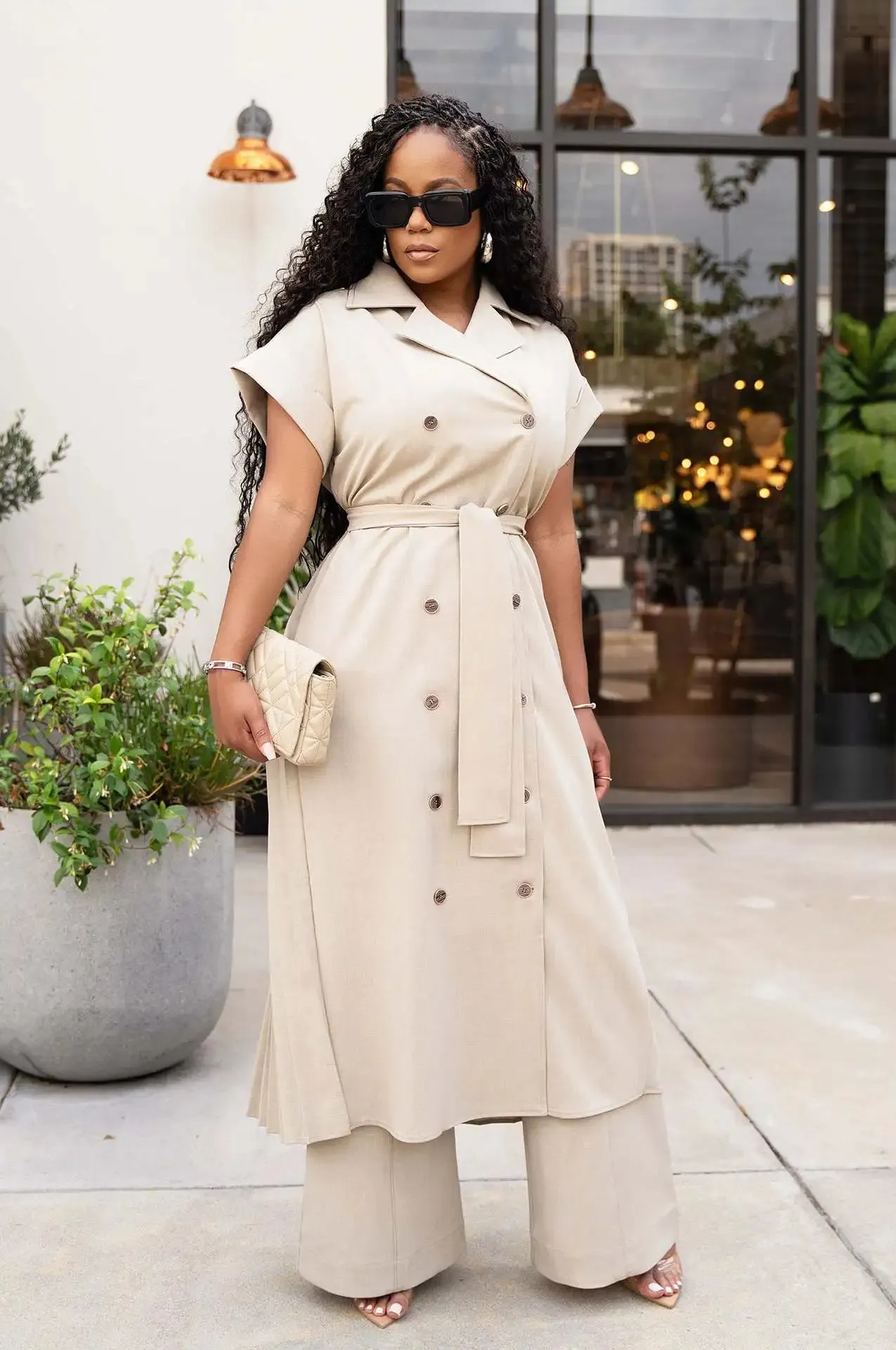 2 Piece Women Sets 2024 New Arrival Summer Autumn Matching Sets Solid Color Two Pieces Sets Top Pants Suits Outfits Clothing