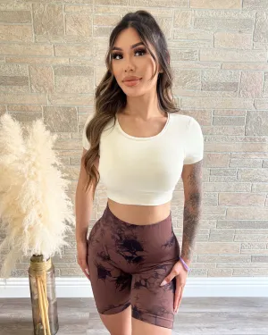 Active Crop Top (Ivory)