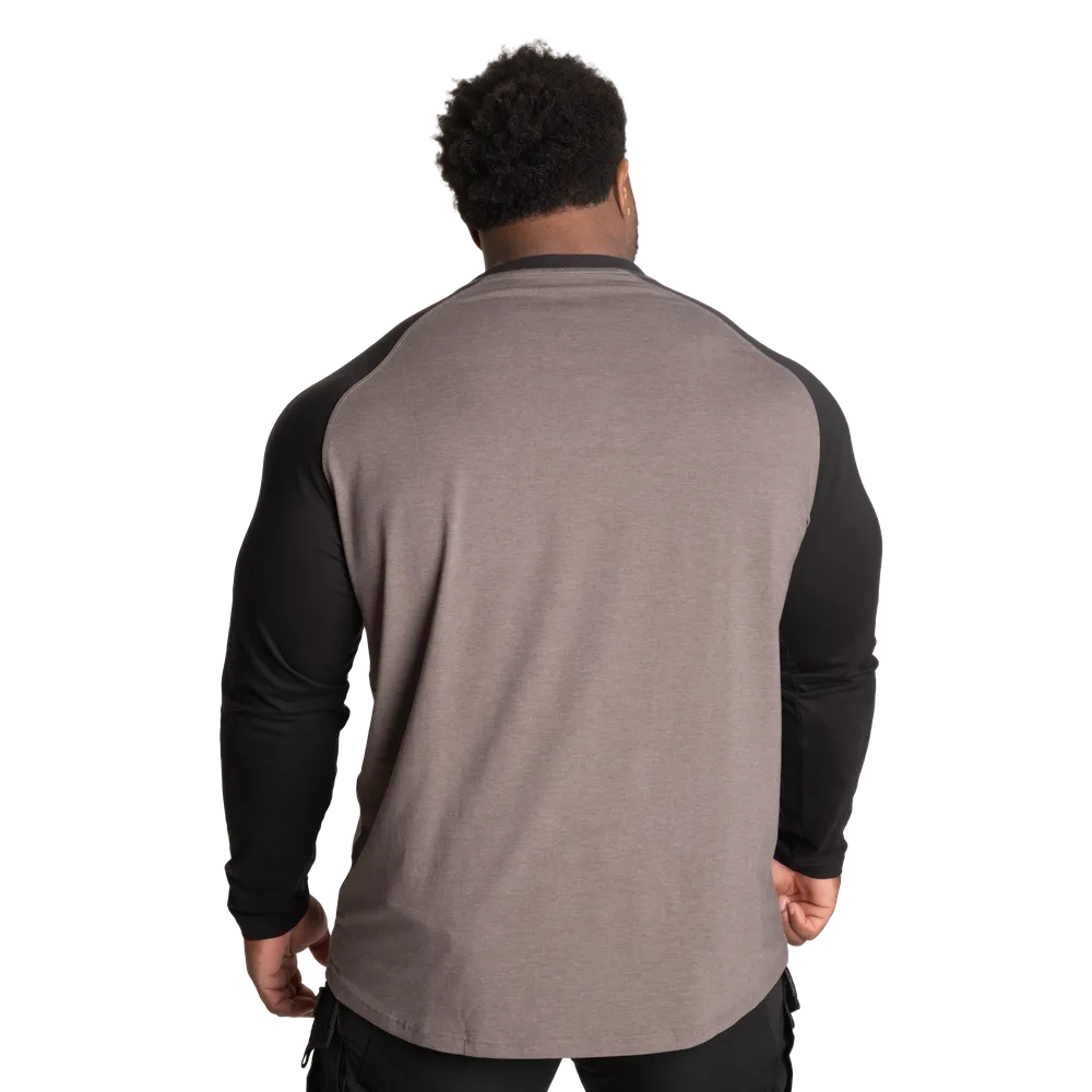 BETTER BODIES  RAGLAN LS (Grey/Black) - ملابس رياضية