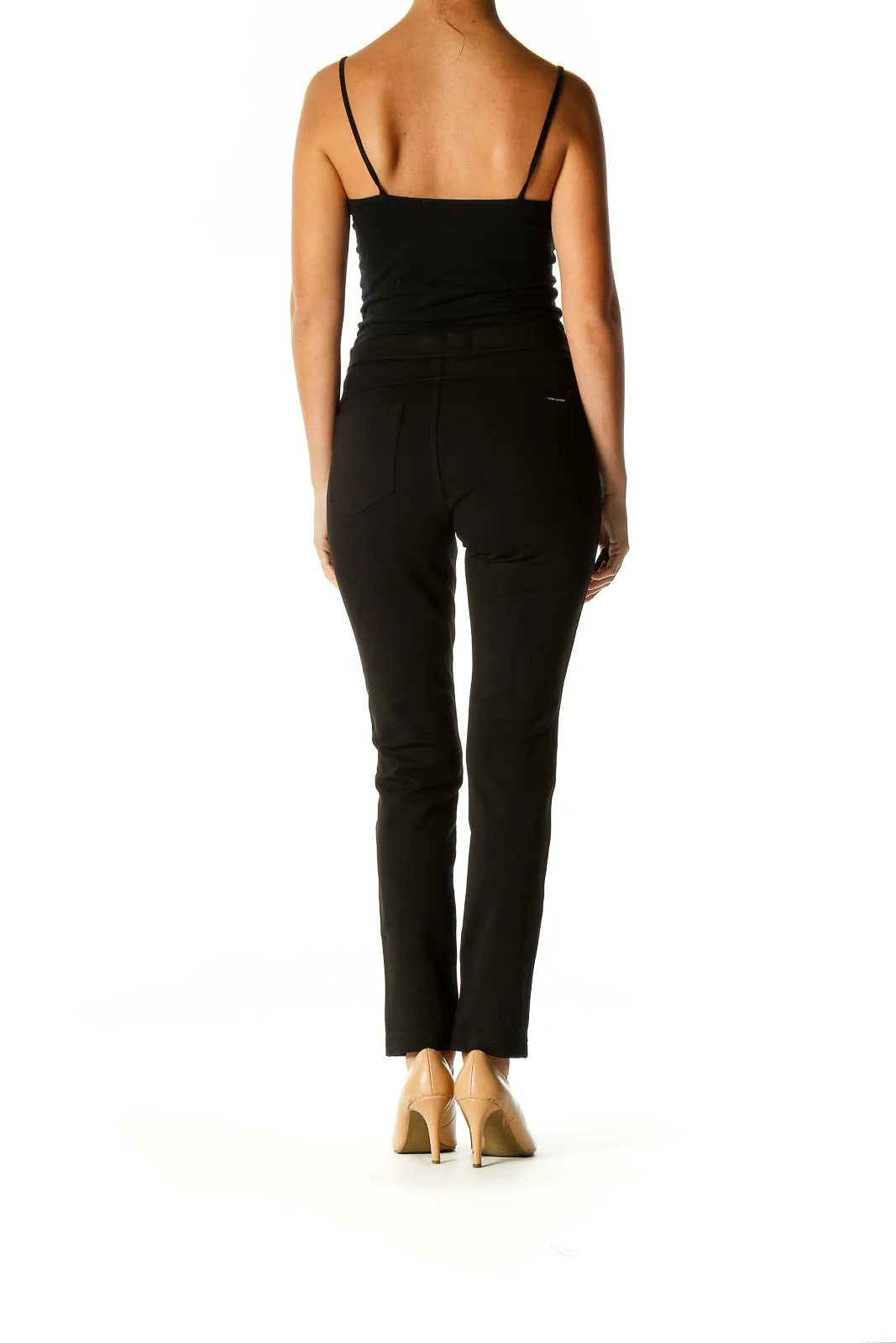 Black Solid Chic Leggings