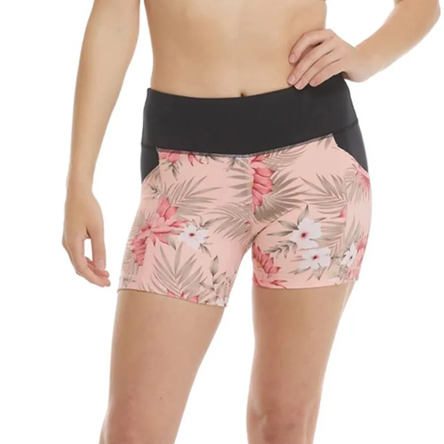 Body Glove Splash Performance Fit Cross-Over Short 39-565660 - Camelia Peachy