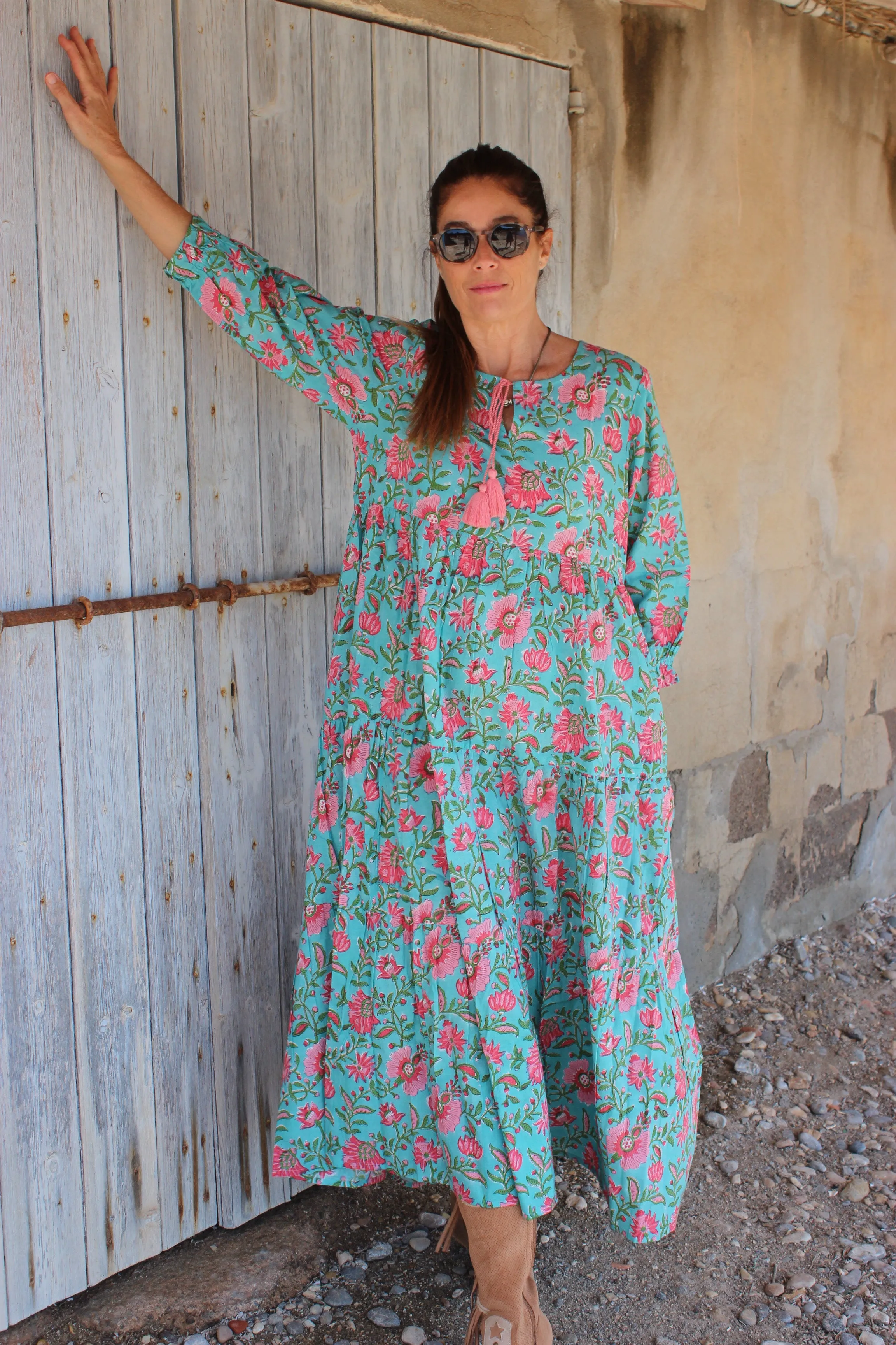 Boho dress turquoise 🌻