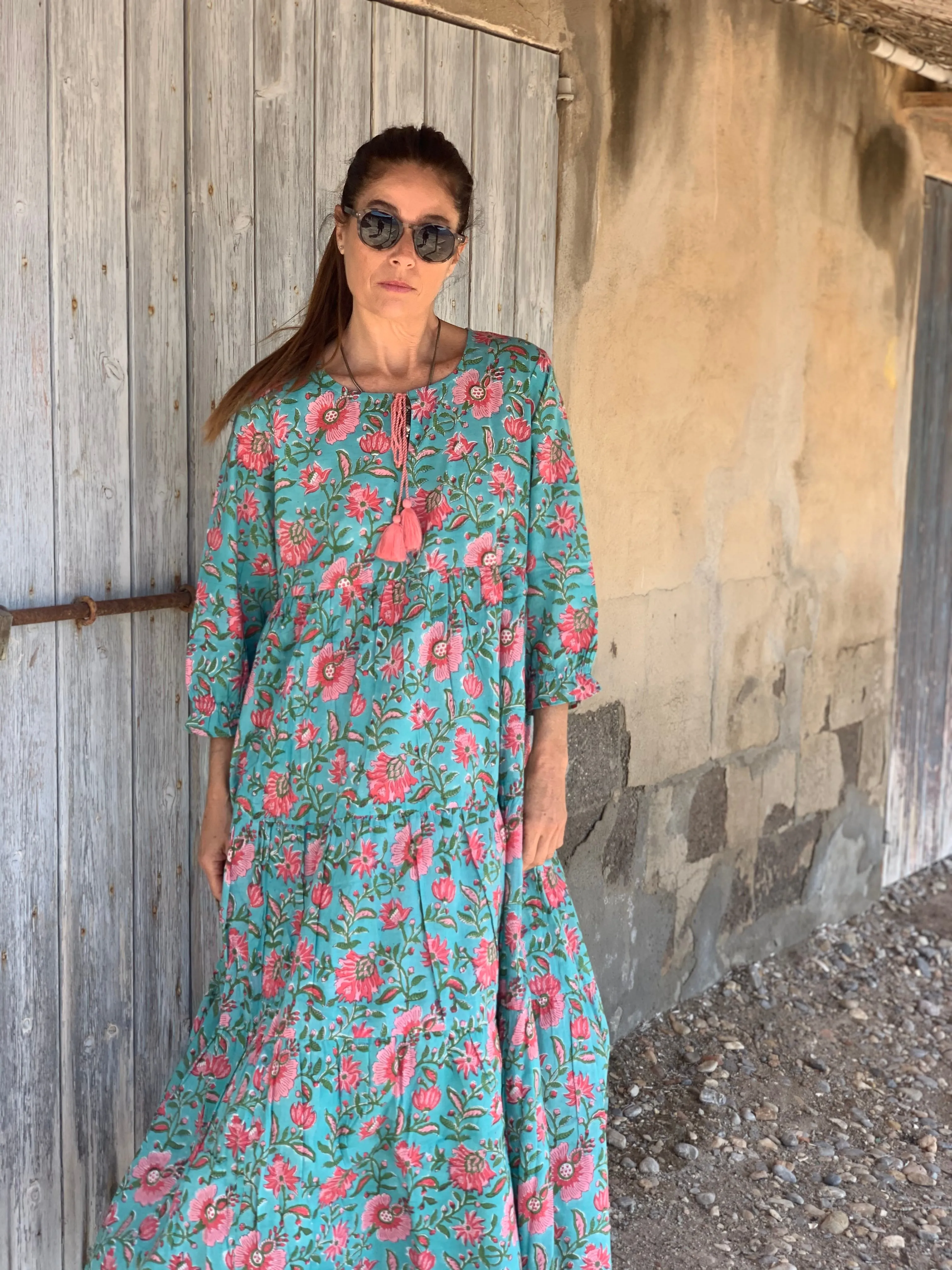 Boho dress turquoise 🌻