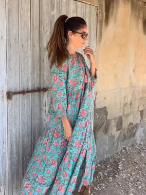 Boho dress turquoise 🌻