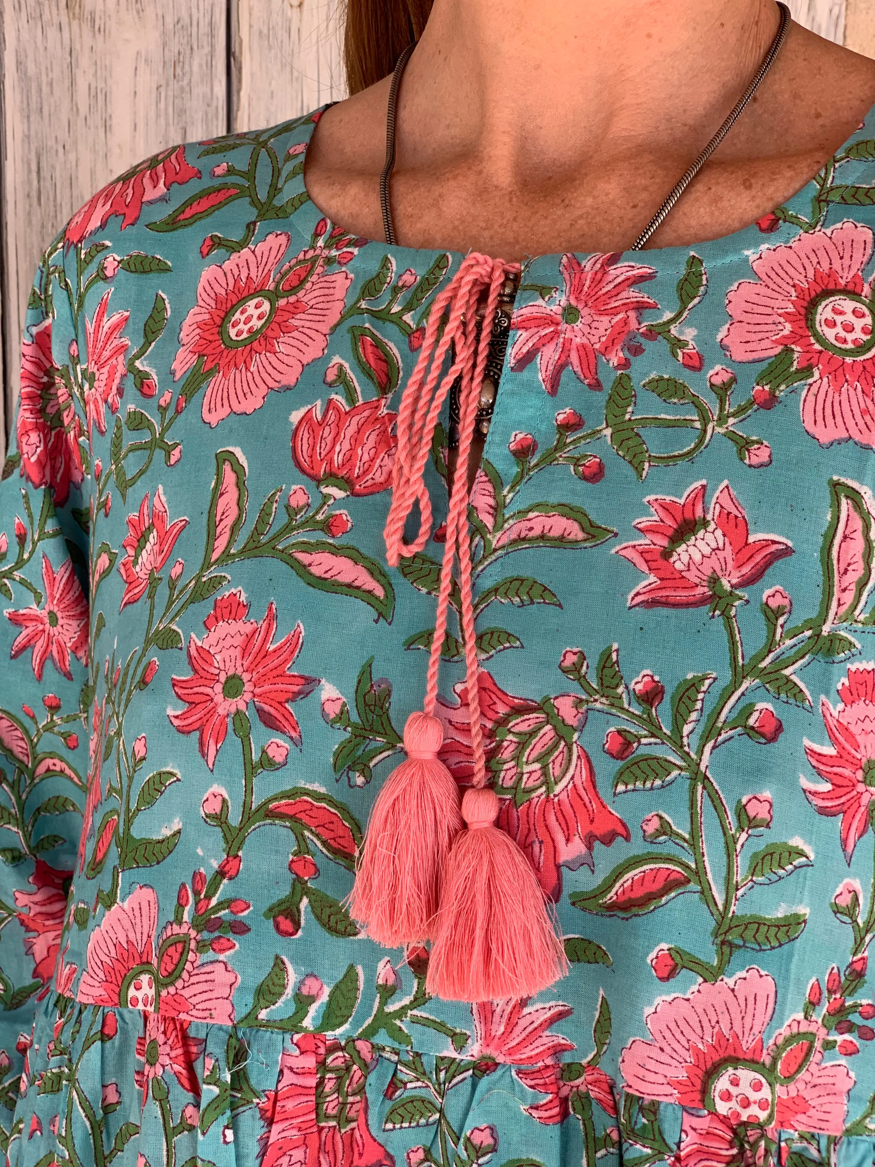 Boho dress turquoise 🌻
