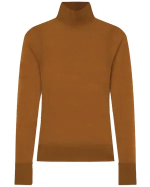 Camel Eriq Cashmere Turtleneck