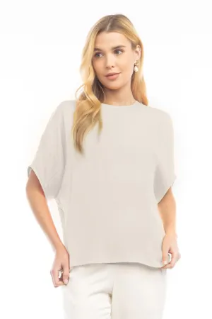 Charlene Dolman Sleeve Round Neck Blouse