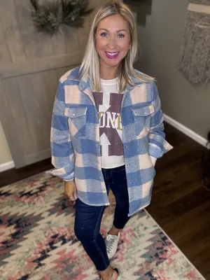Checkered Brushed Flannel Shacket