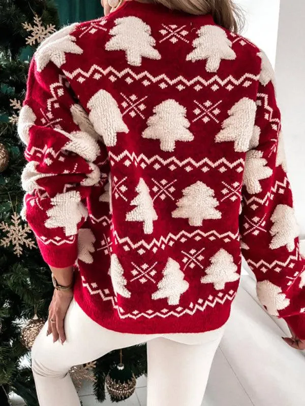 Chic Winter Knit Pullover with Trendy Drop Sleeves for Women