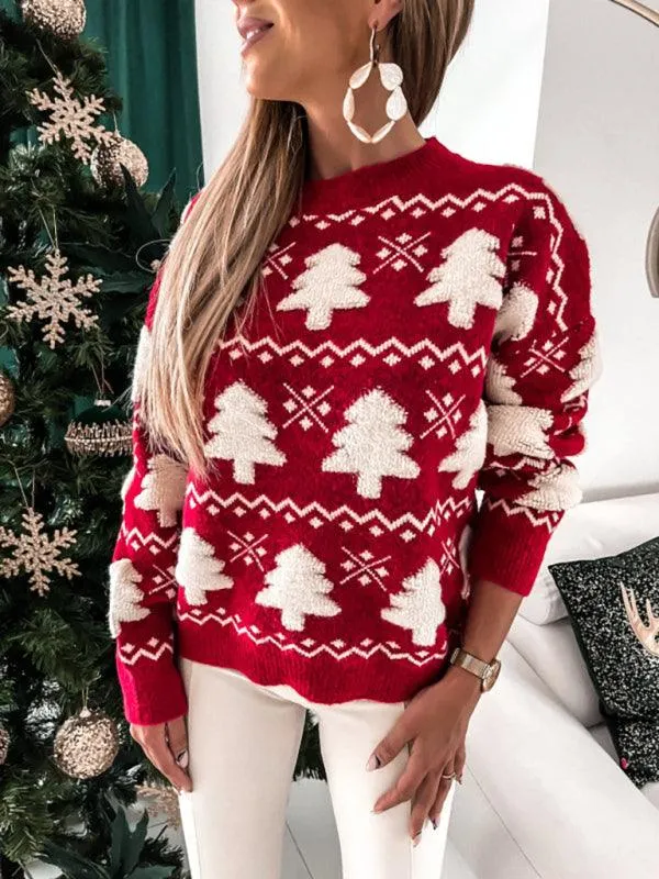 Chic Winter Knit Pullover with Trendy Drop Sleeves for Women
