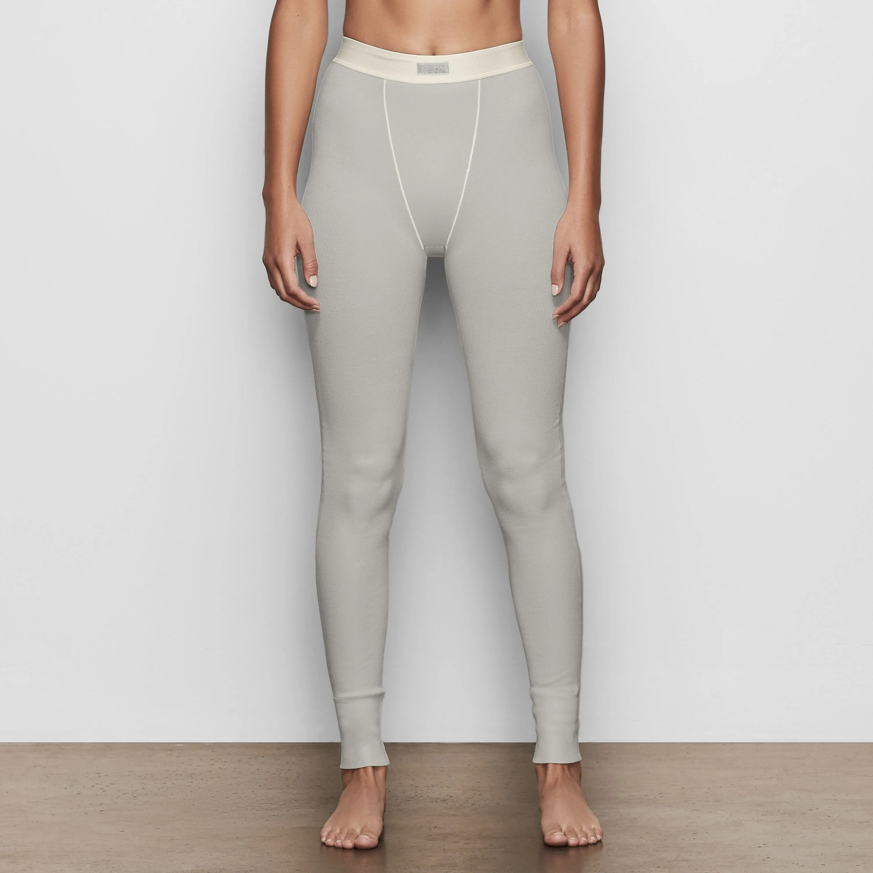 COTTON RIB THERMAL LEGGING | MINERAL