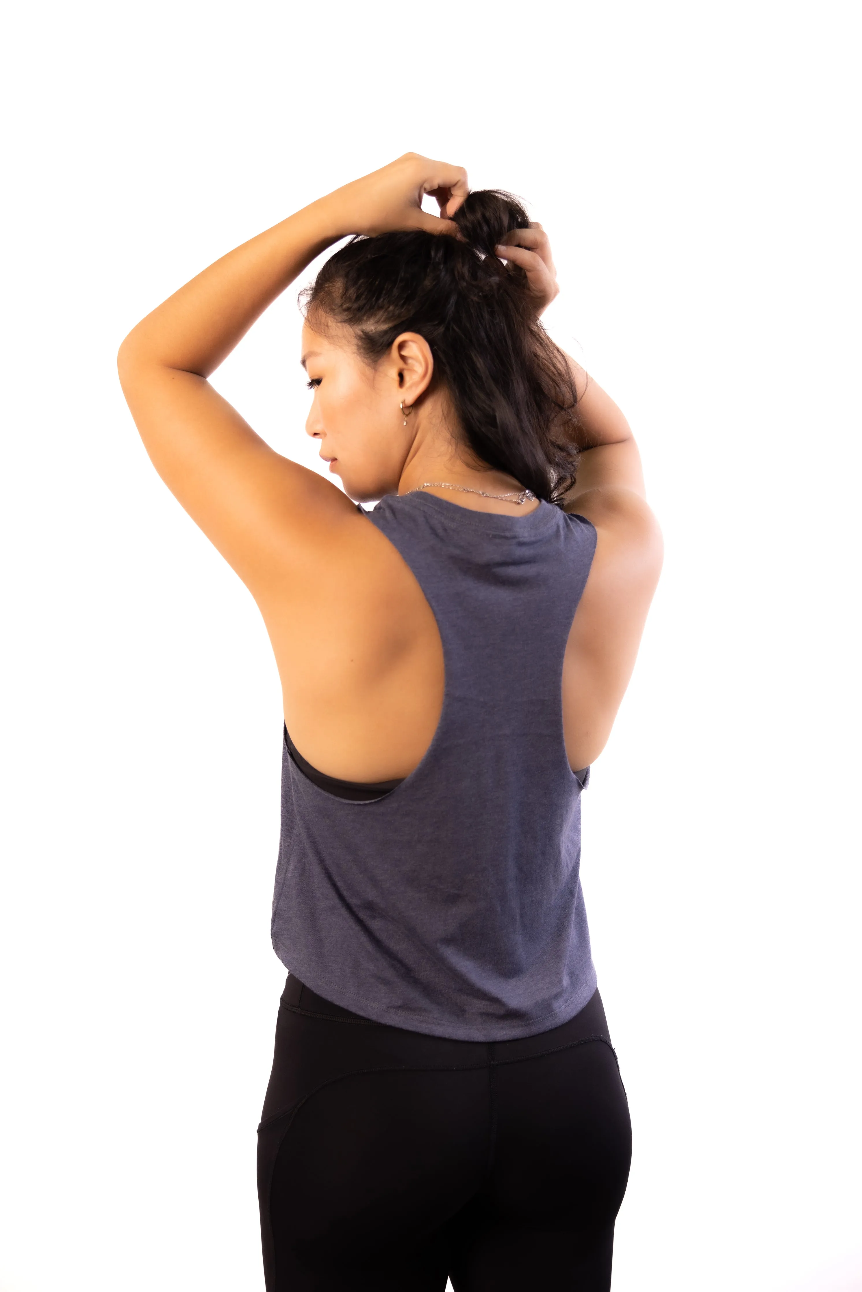 CRU X POWER FLOW Racerback Cropped Tank