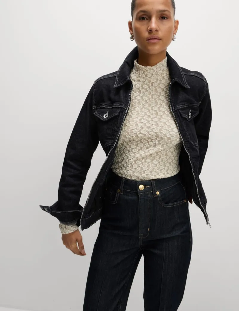 Denim Waisted Jacket
