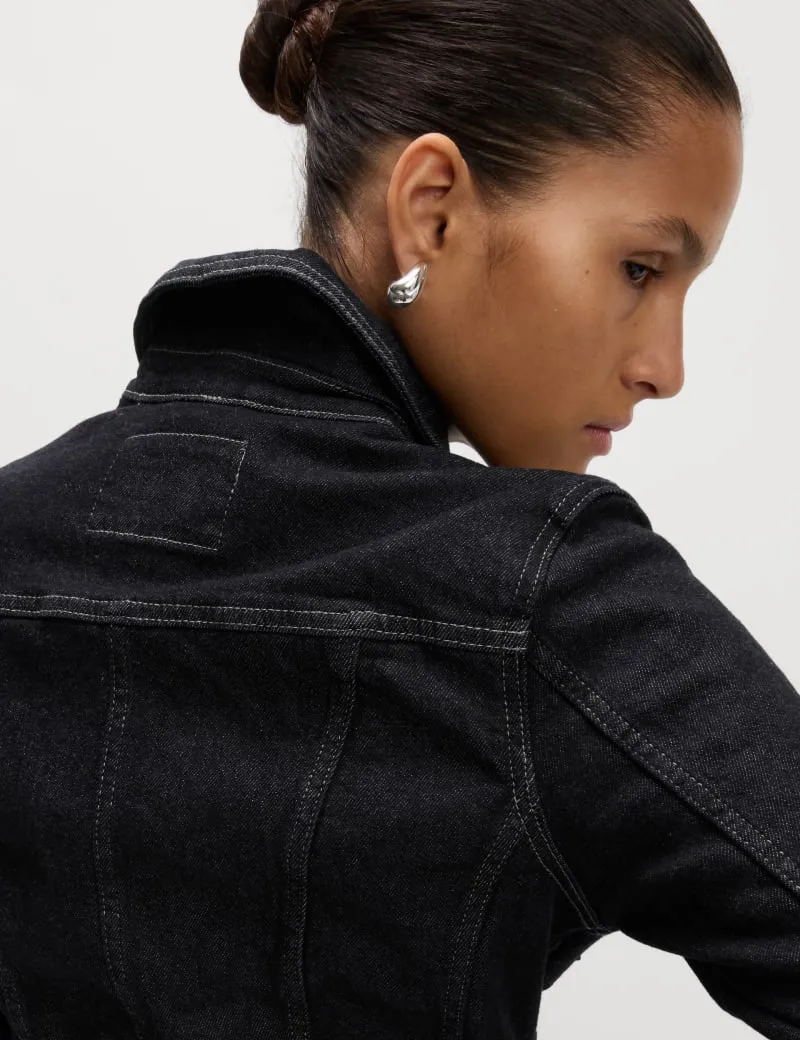 Denim Waisted Jacket