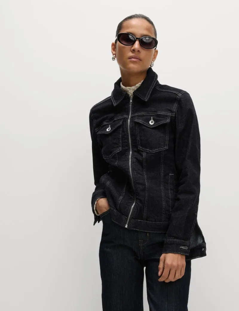 Denim Waisted Jacket