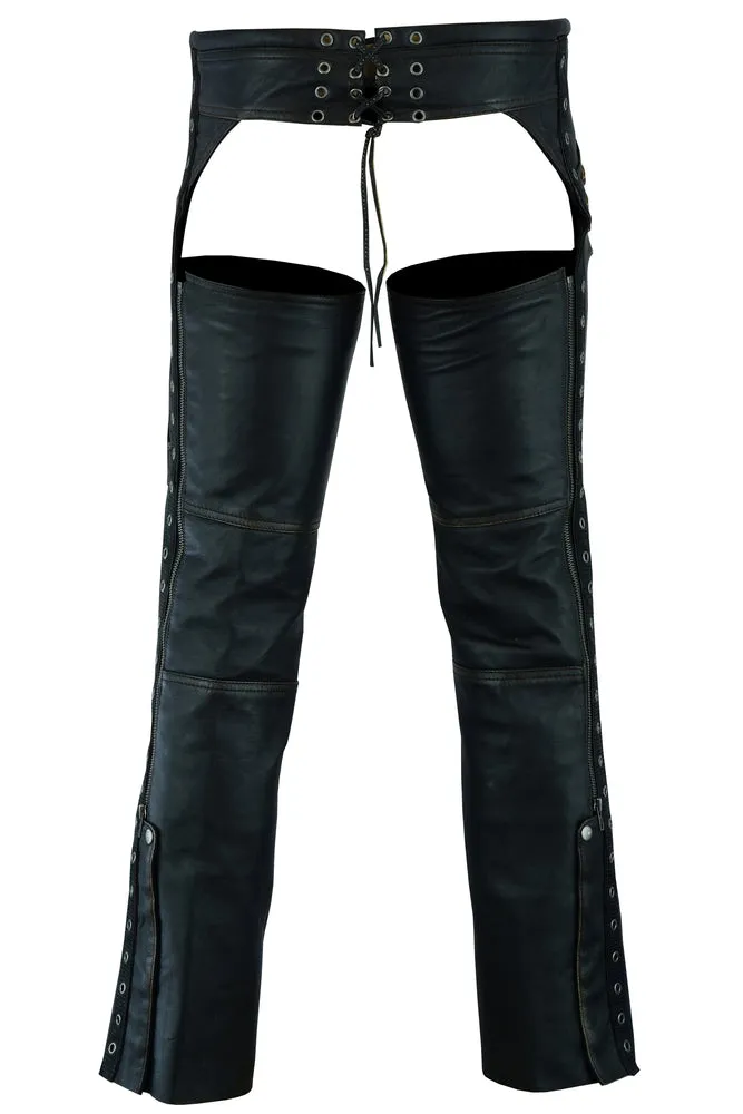 DS Women's Stylish Lightweight Hip Set Chaps in Lightweight Drum D