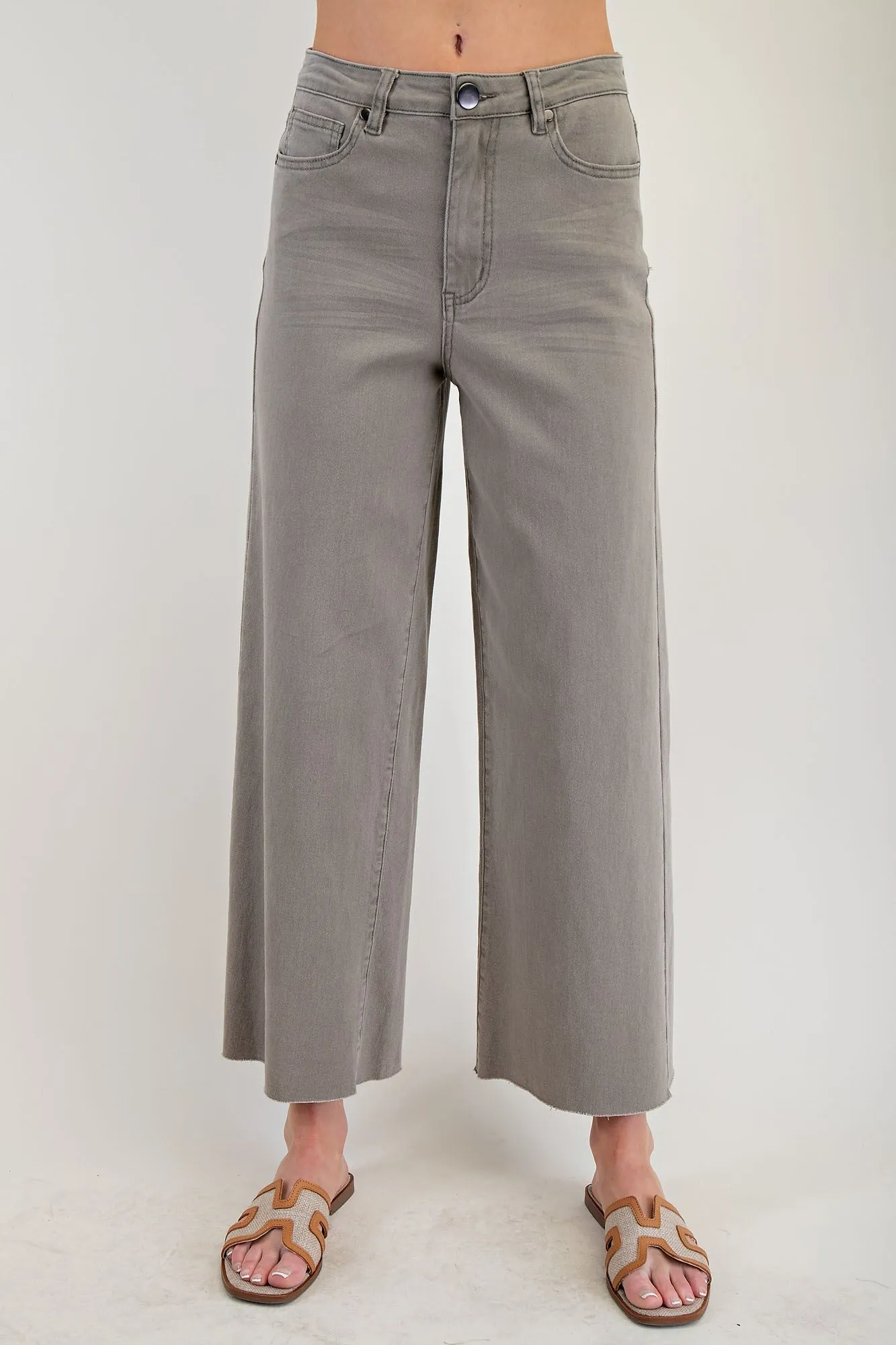 Easel Lightweight Twill Pants in Ash Olive