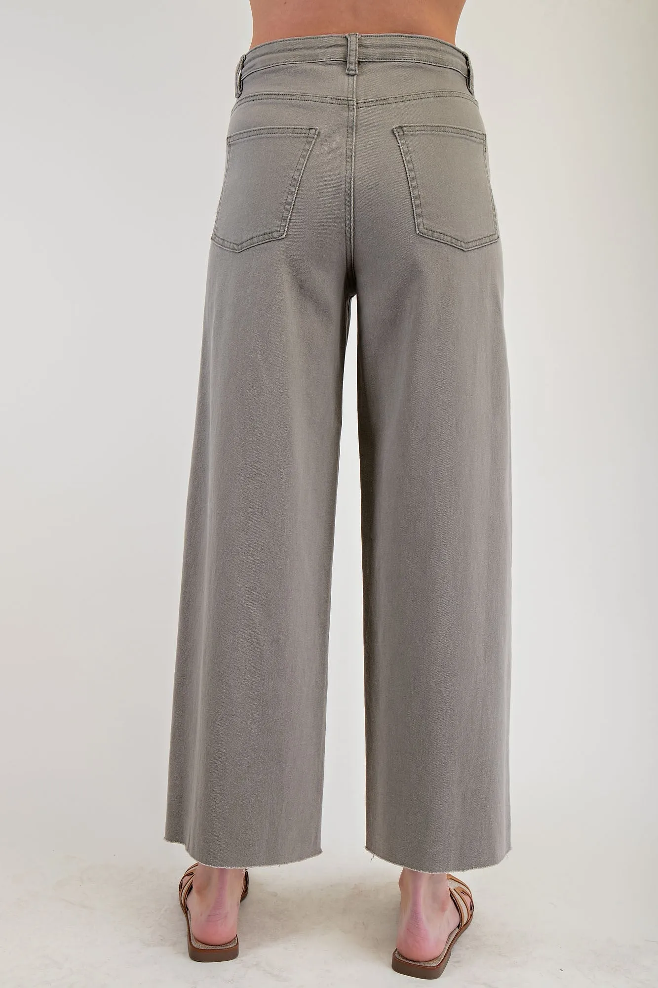 Easel Lightweight Twill Pants in Ash Olive