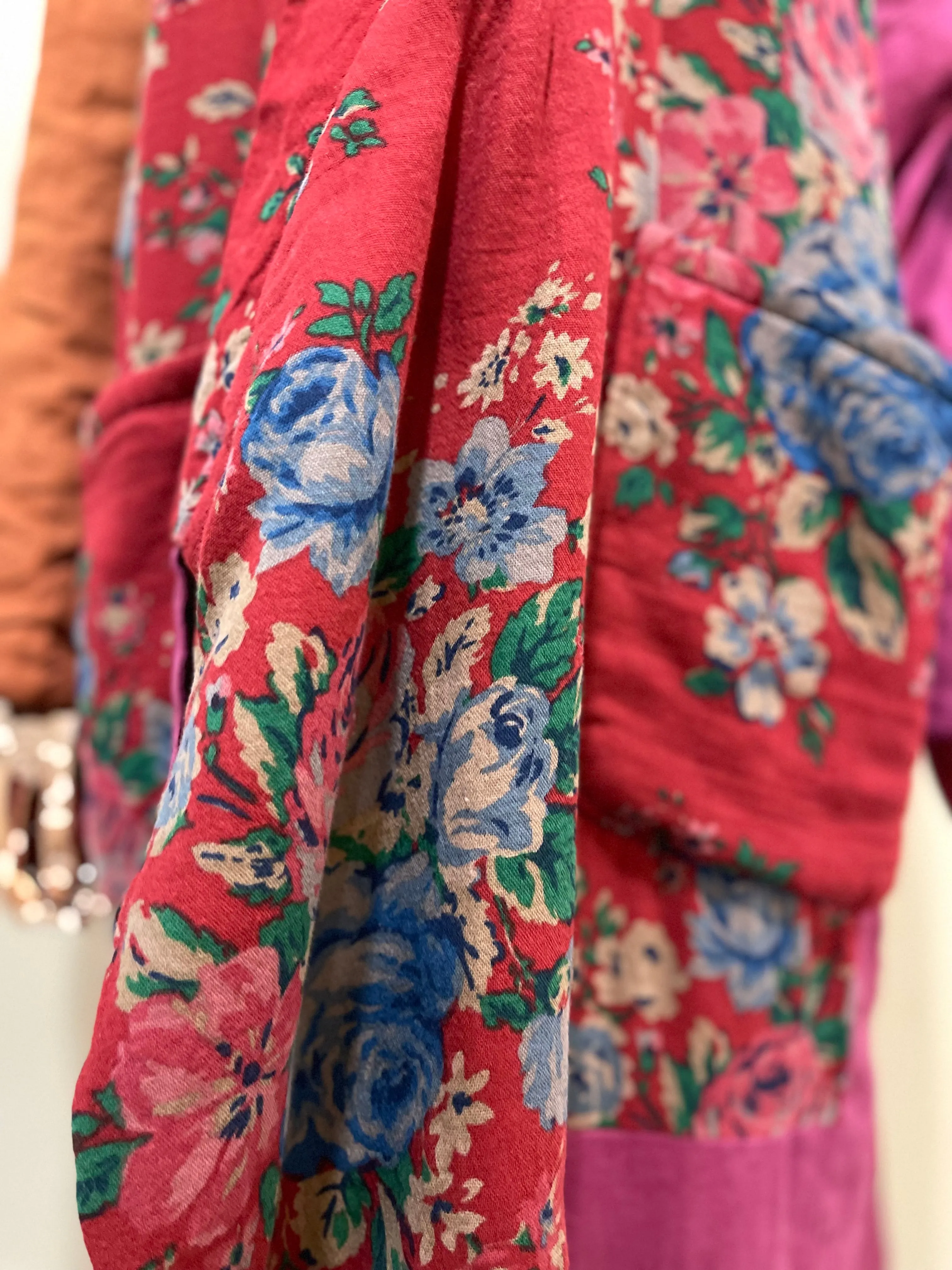 Floral Wrap Coat