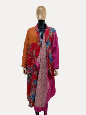 Floral Wrap Coat