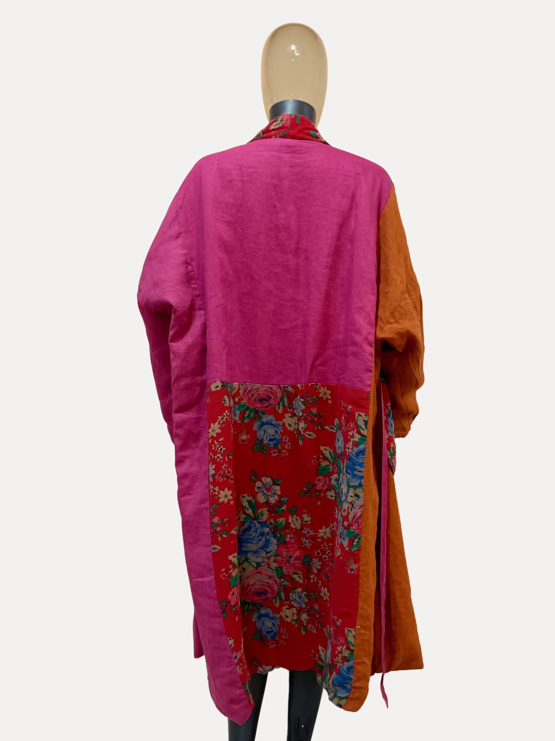 Floral Wrap Coat