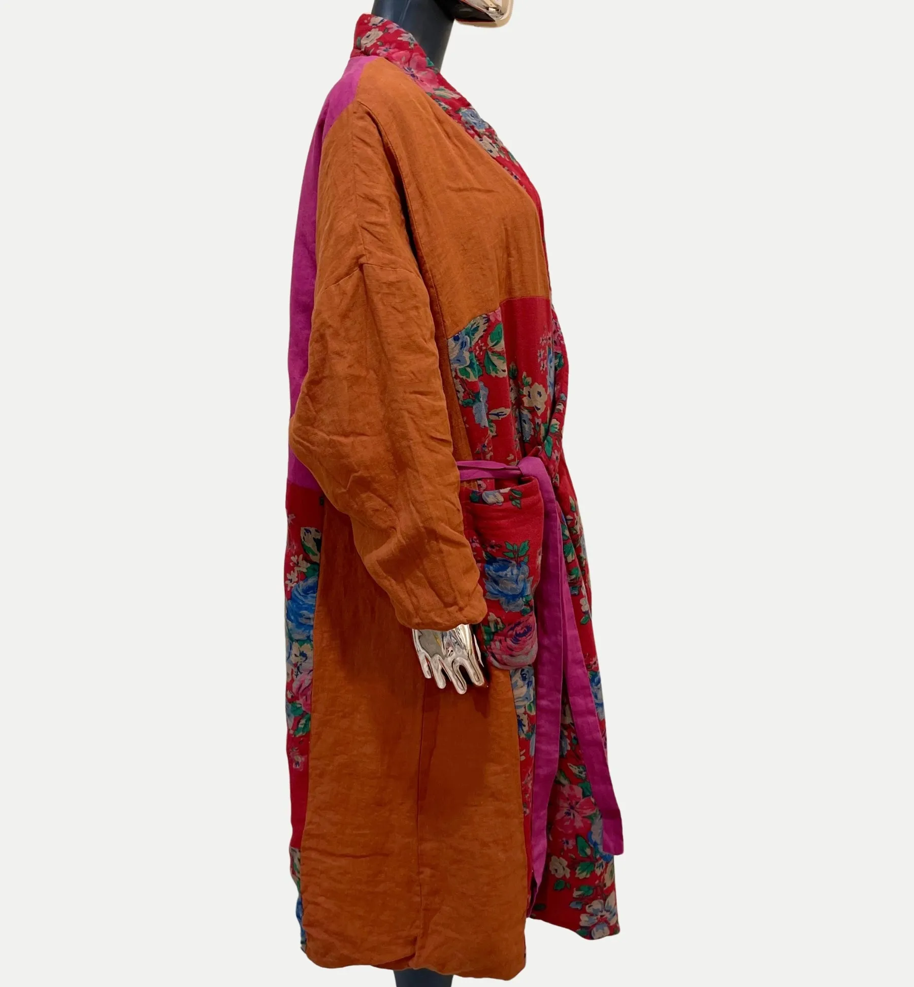 Floral Wrap Coat