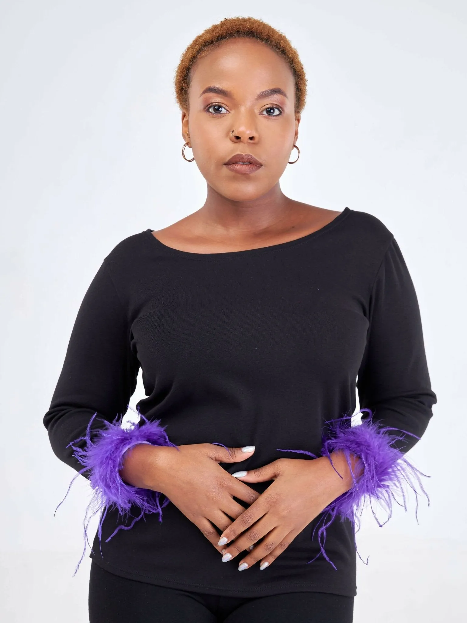Fur Cuffs - Purple