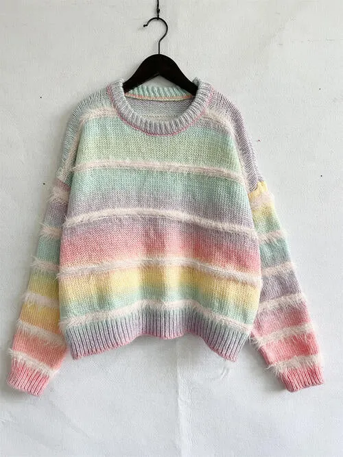 Fuzzy Cafe Ugly Christmas Sweater | Colorful & Cozy Knitwear | Orchid Unique