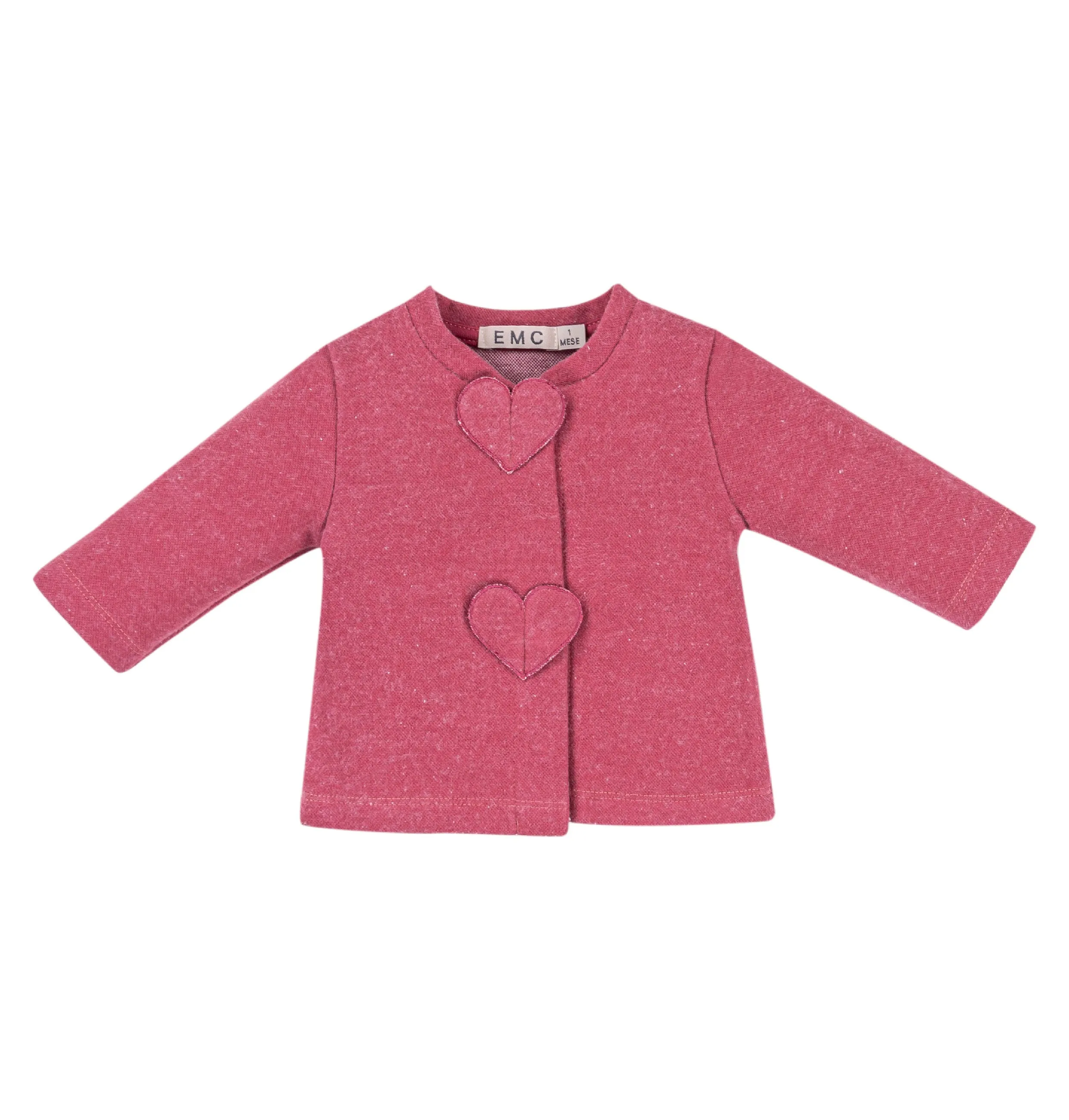 Girls Heart Knit Fabric Jacket
