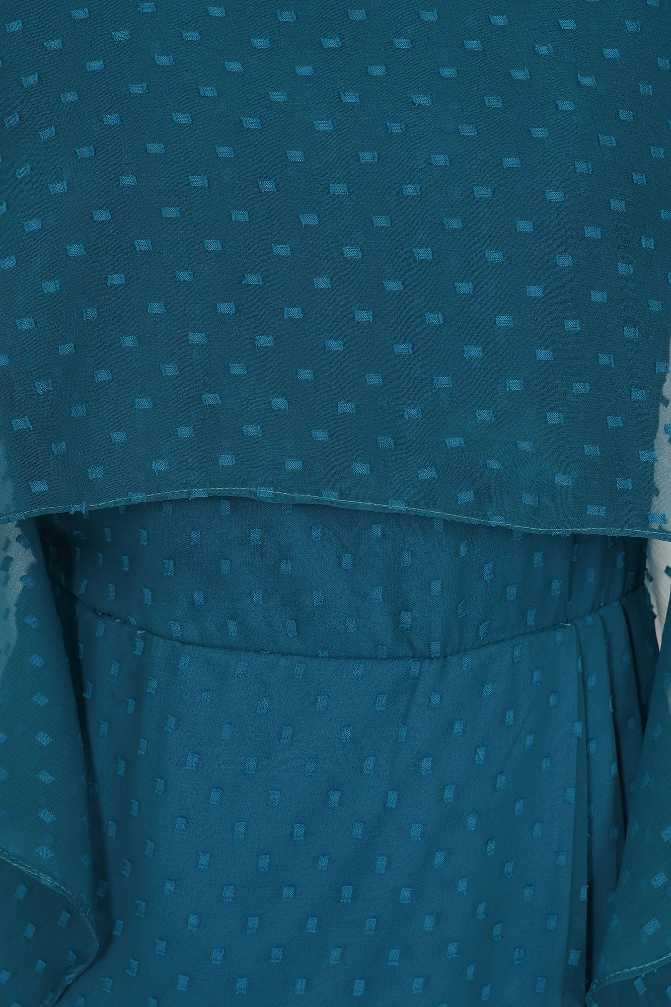 Juliet Blue Cape Detail Midi Dress