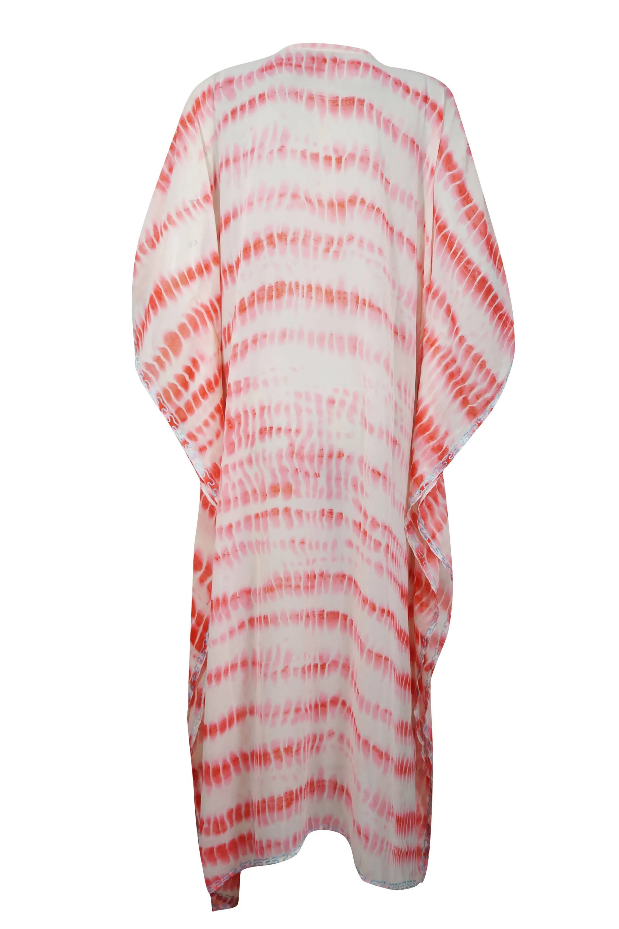 Kaftan Maxi Dress Bohemian Kaftan Resort Wear Pink 4XL