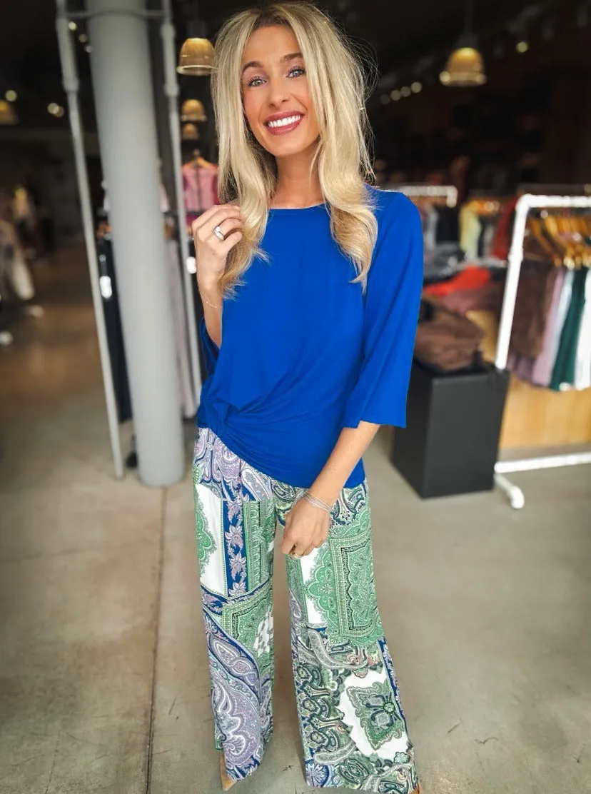 Karen Kane Sapphire Skies Top