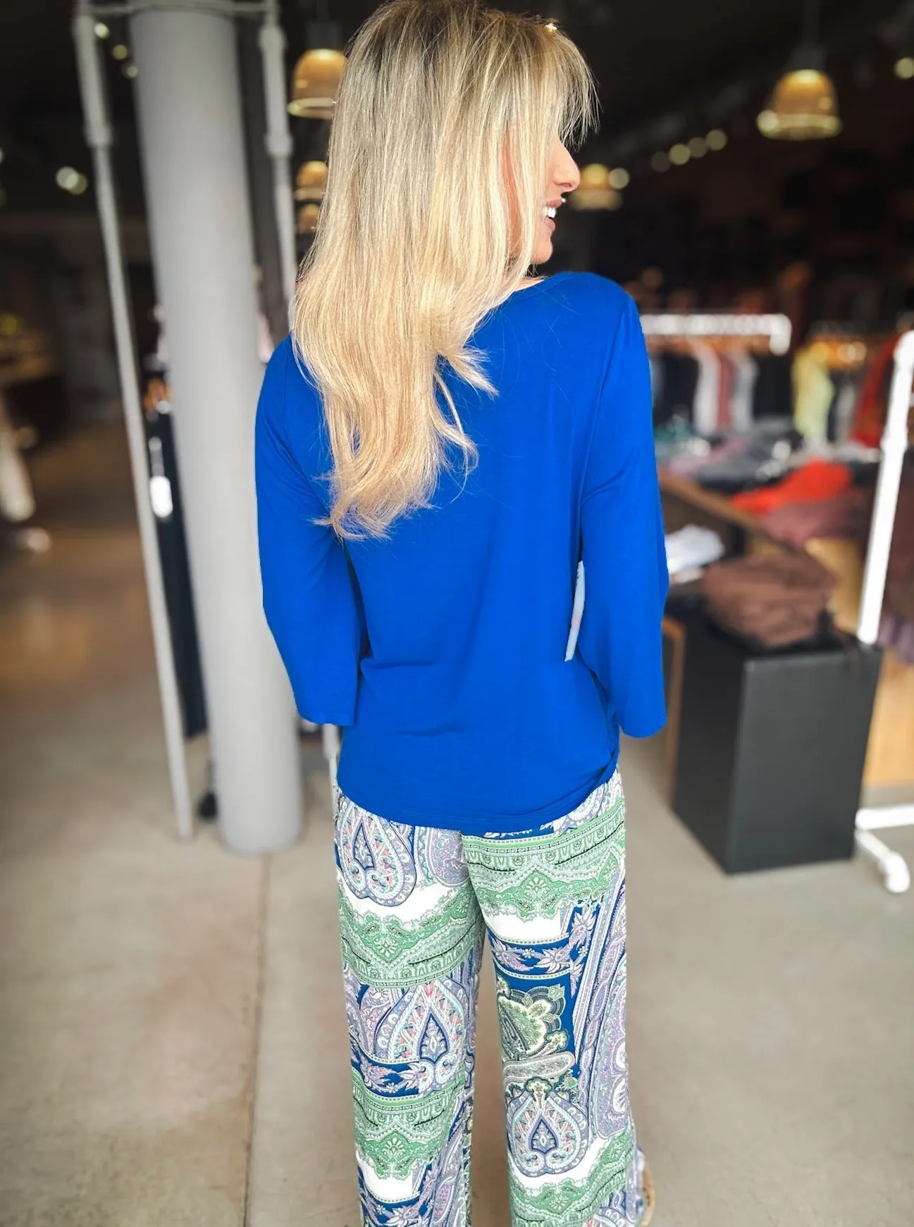 Karen Kane Sapphire Skies Top