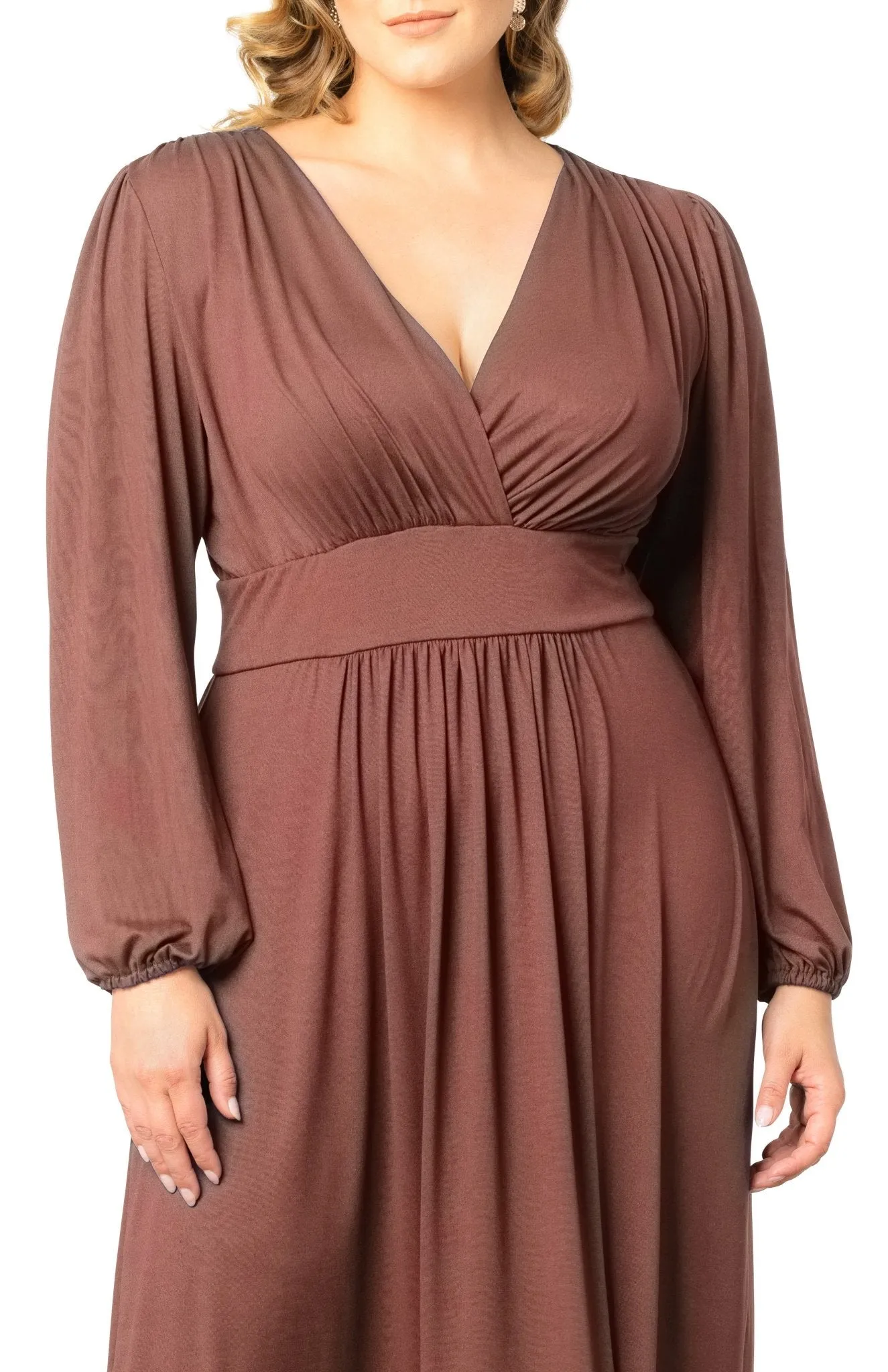 Kelsey Long Sleeve Maxi Dress - Plus