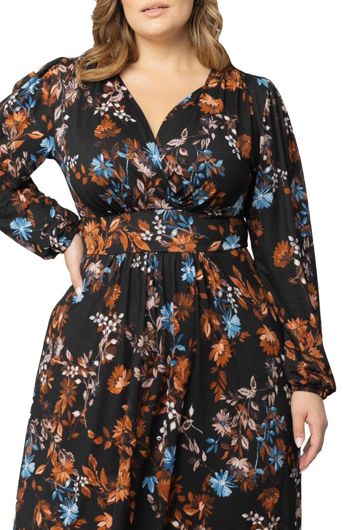 Kelsey Long Sleeve Maxi Dress - Plus
