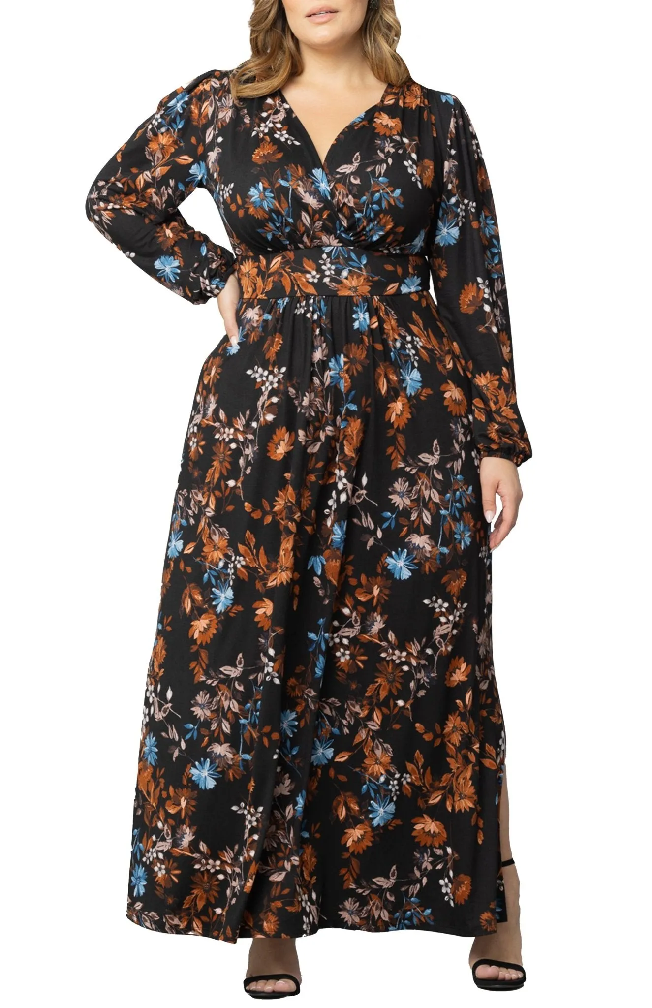 Kelsey Long Sleeve Maxi Dress - Plus
