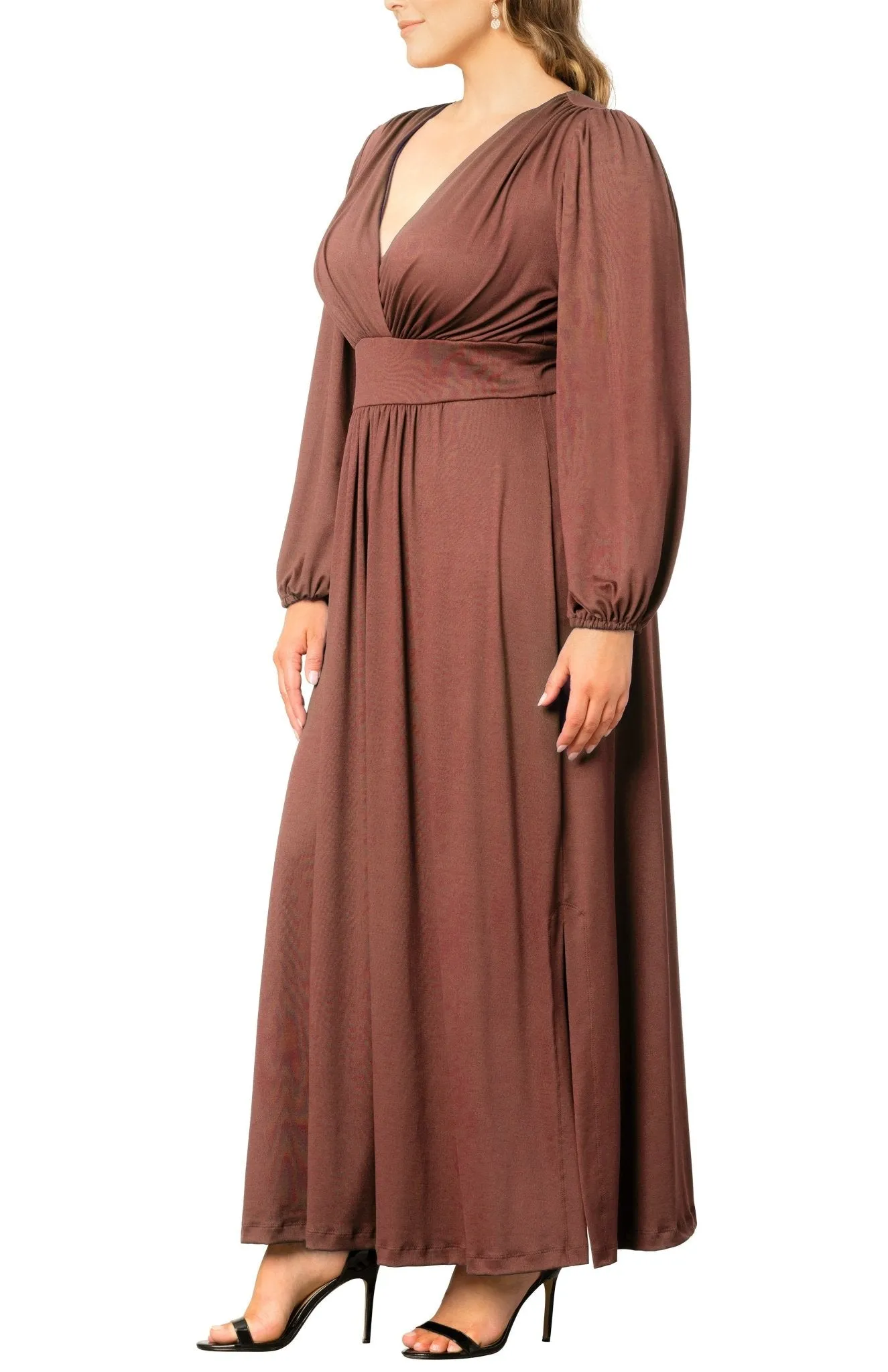 Kelsey Long Sleeve Maxi Dress - Plus