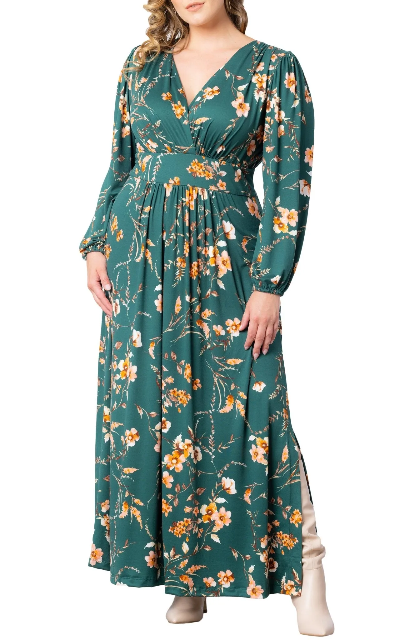 Kelsey Long Sleeve Maxi Dress - Plus