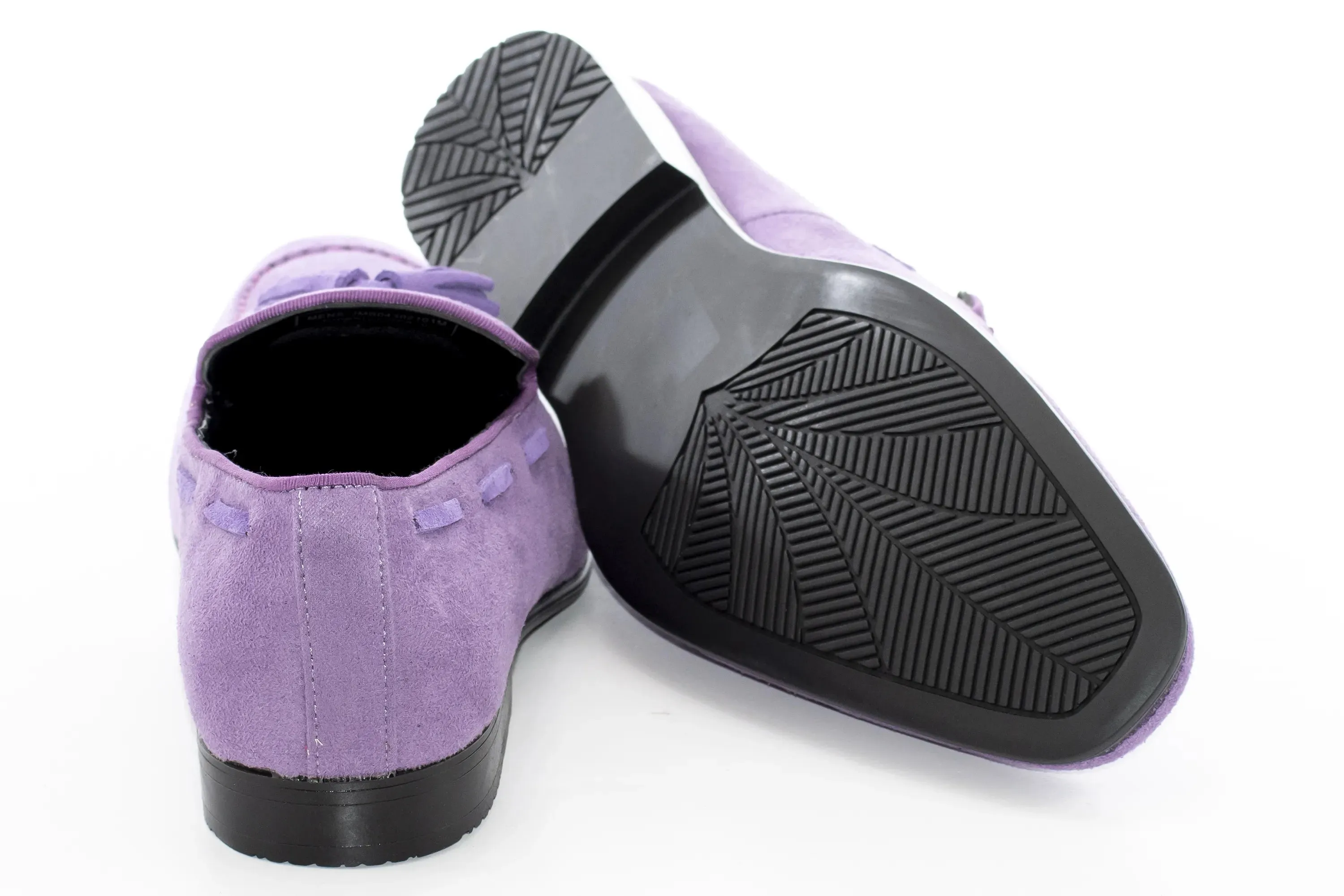 Lavender Ultrasuede Loafer With Matching Tassels