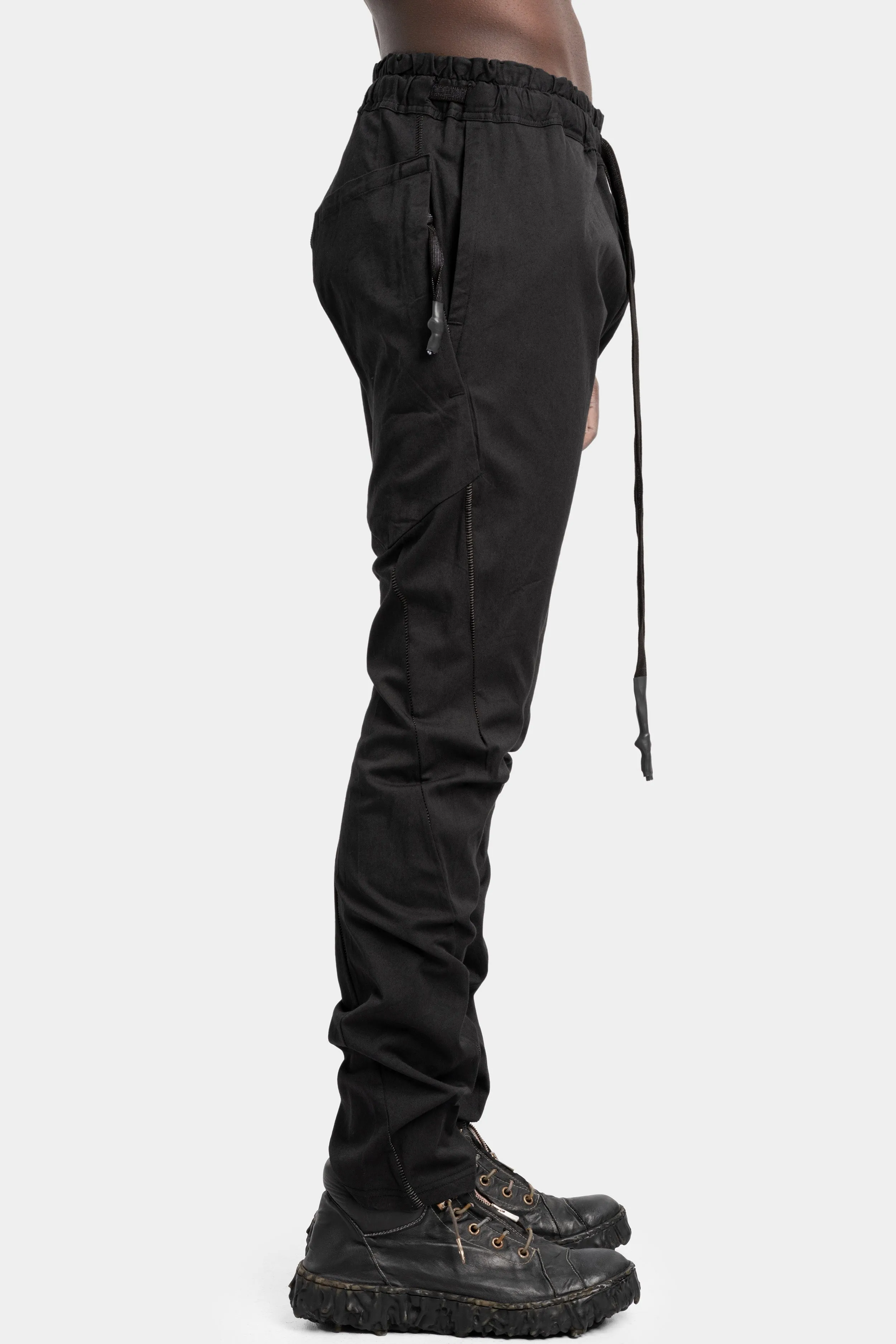 Lightweight 6 pockets pants, Black
