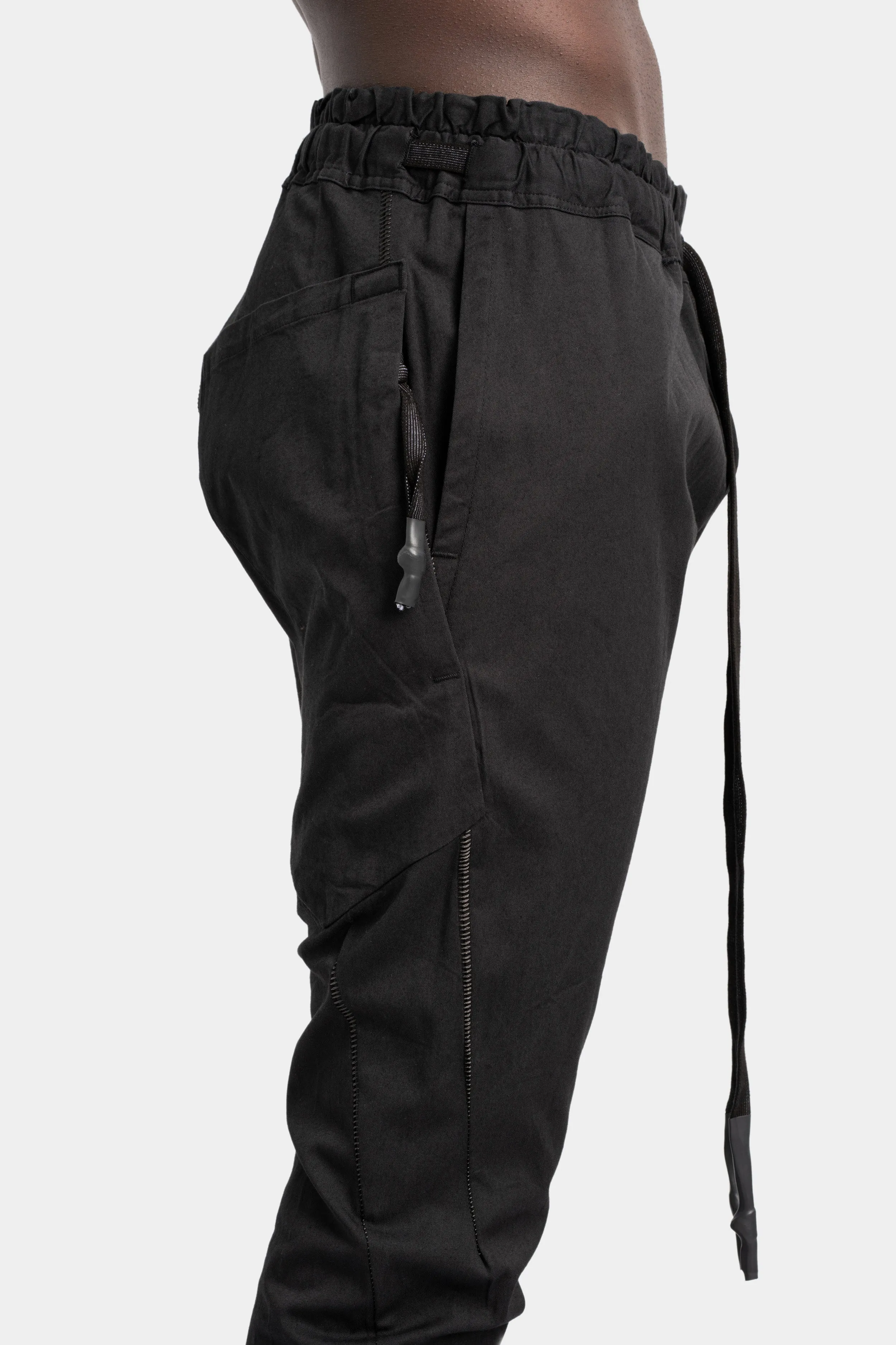 Lightweight 6 pockets pants, Black