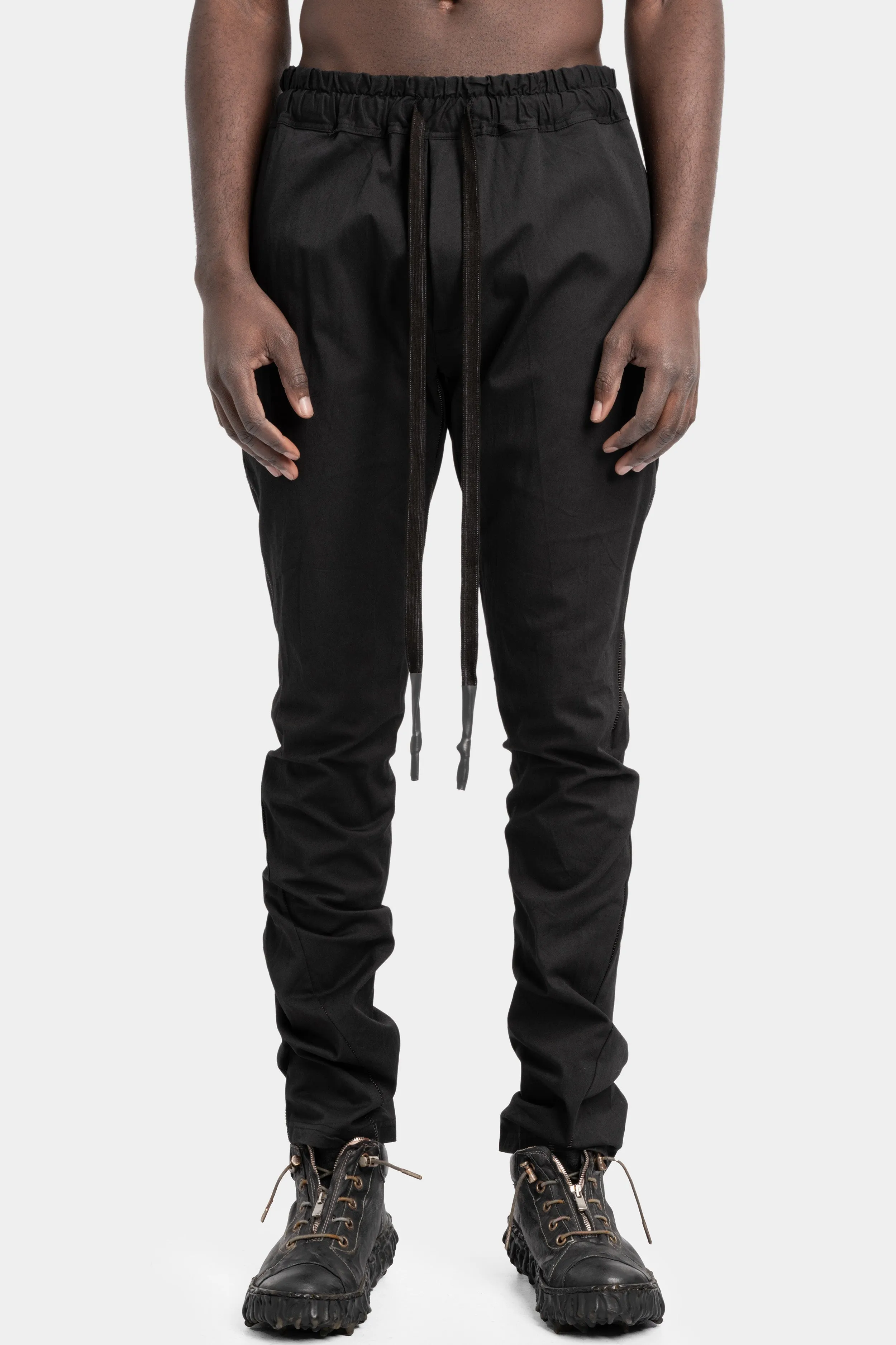 Lightweight 6 pockets pants, Black