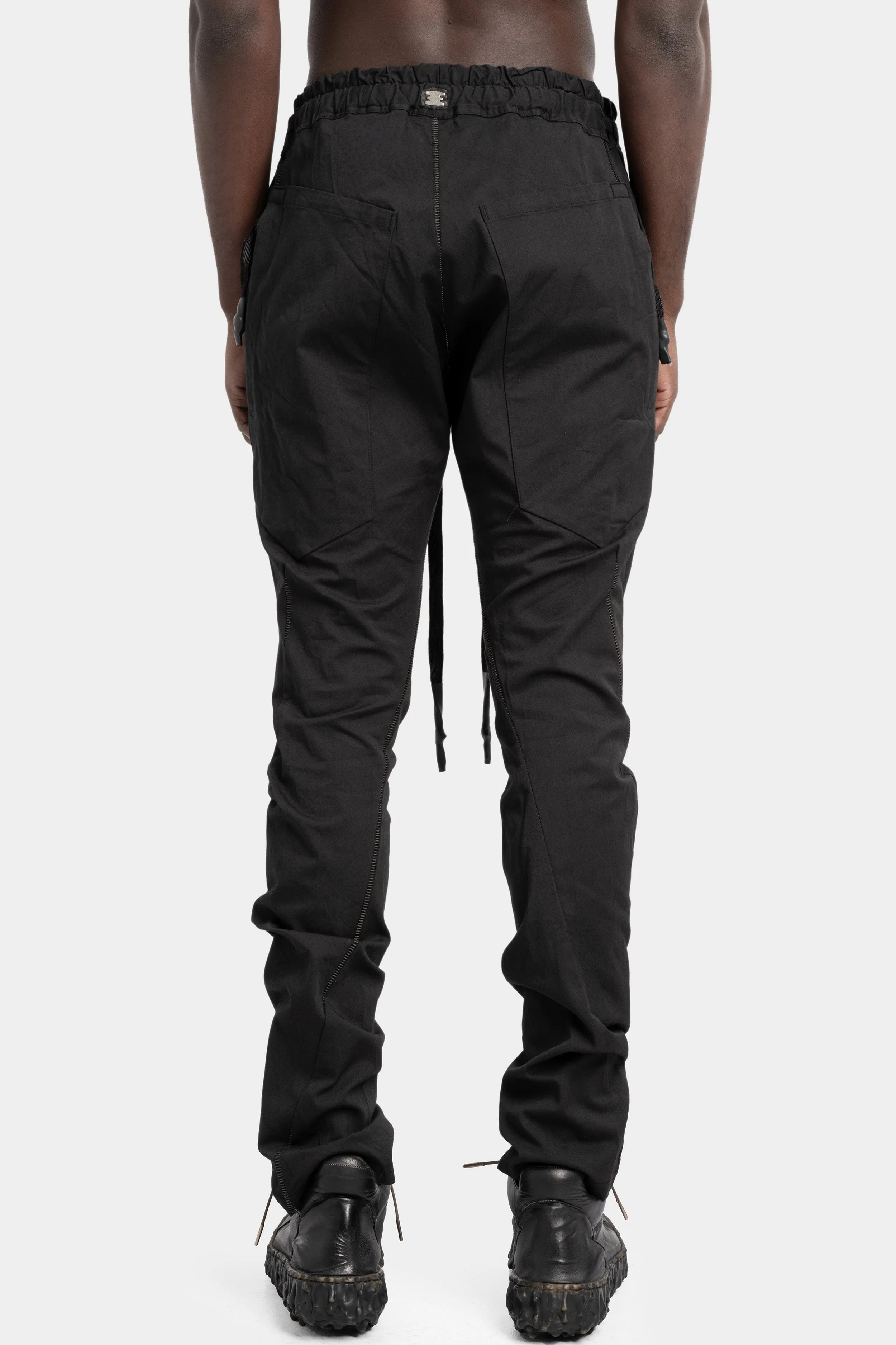 Lightweight 6 pockets pants, Black