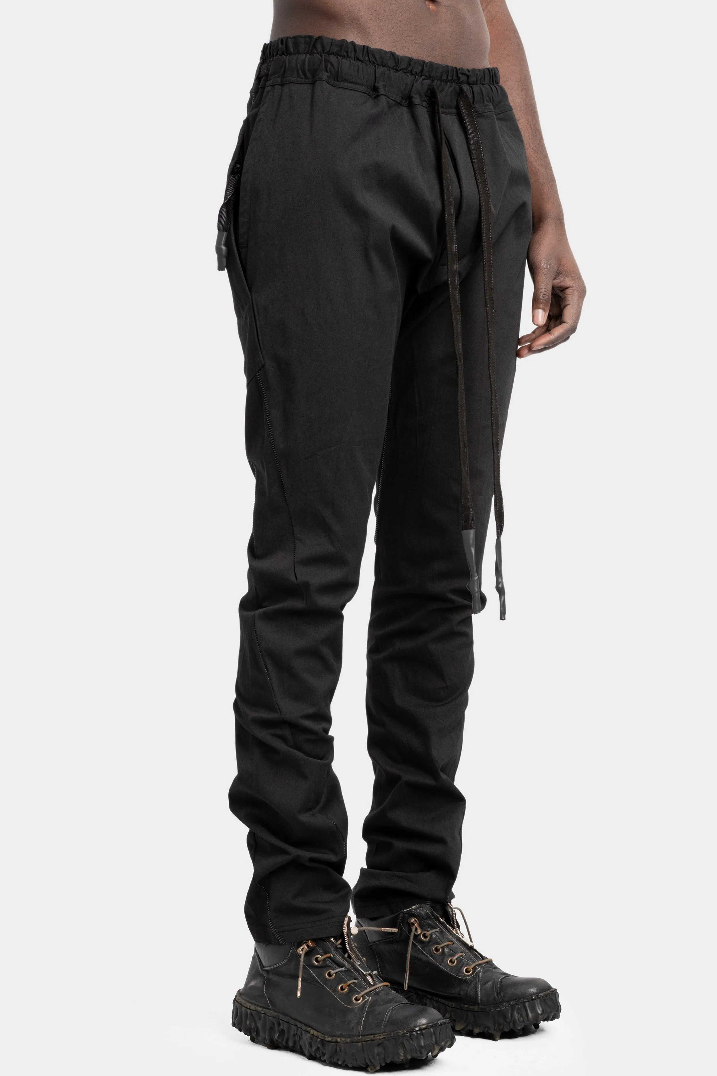 Lightweight 6 pockets pants, Black