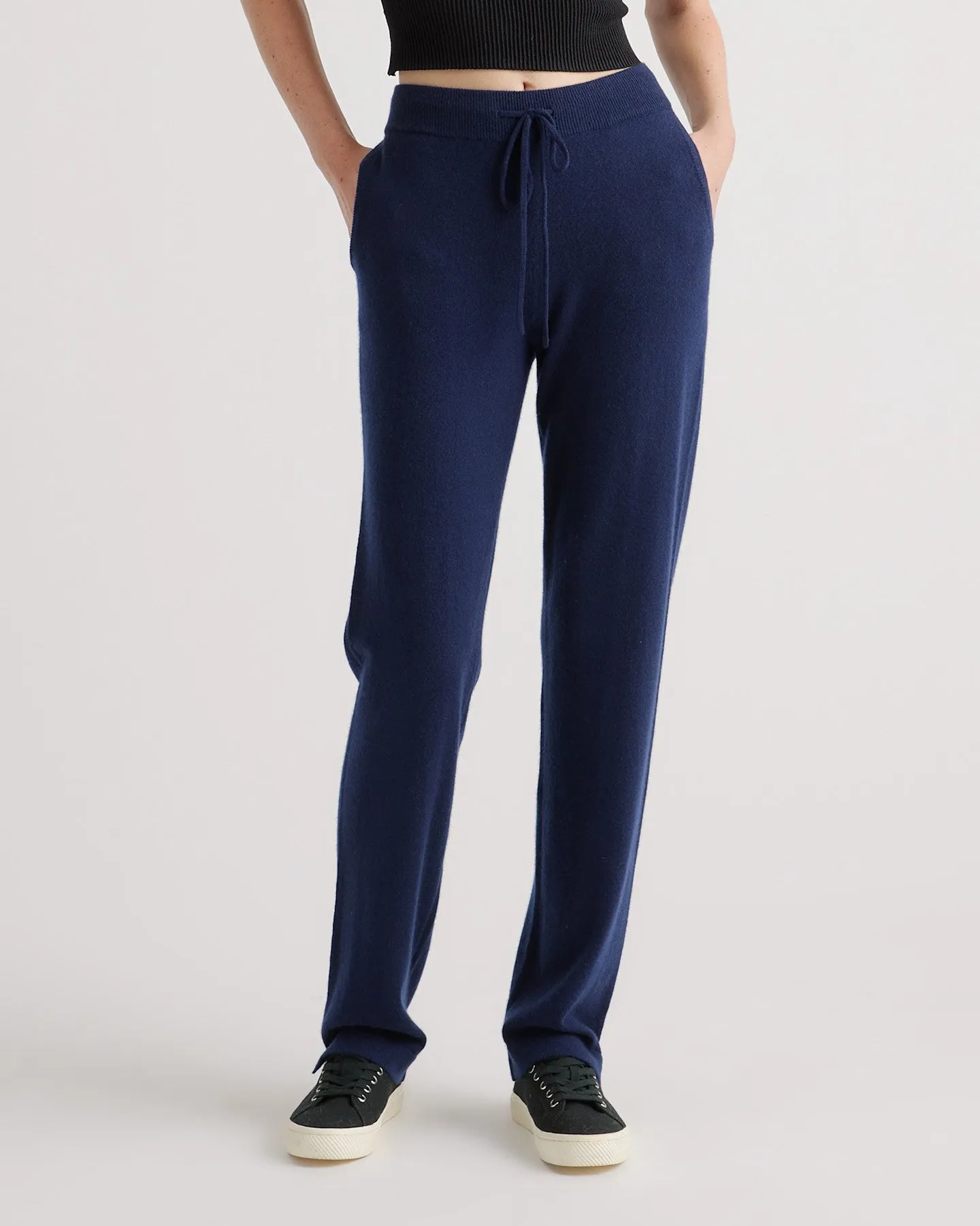 Lightweight Mongolian Cashmere Straight Leg Pant