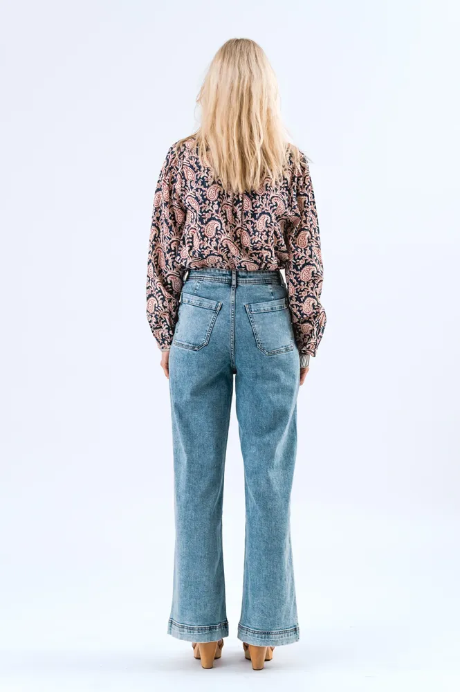 Lolly's Laundry River Graphic Blouse