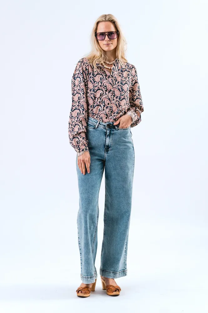 Lolly's Laundry River Graphic Blouse