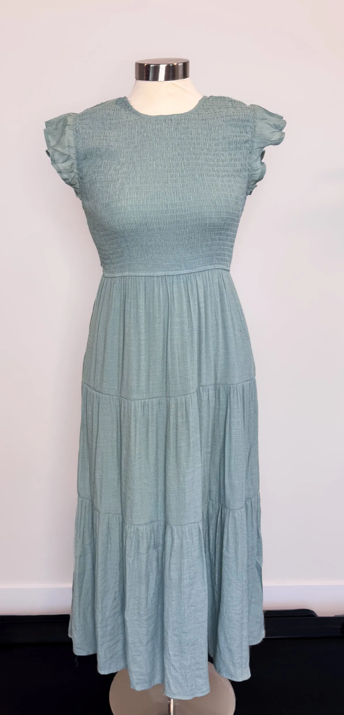 Long Sage Green Dress
