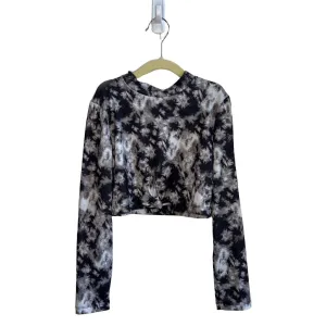 LS Cropped Tie Die Shirt