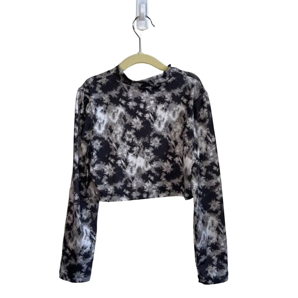 LS Cropped Tie Die Shirt